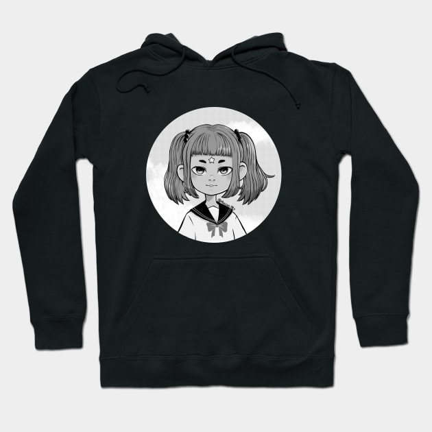 manga girl Hoodie by Mucchii